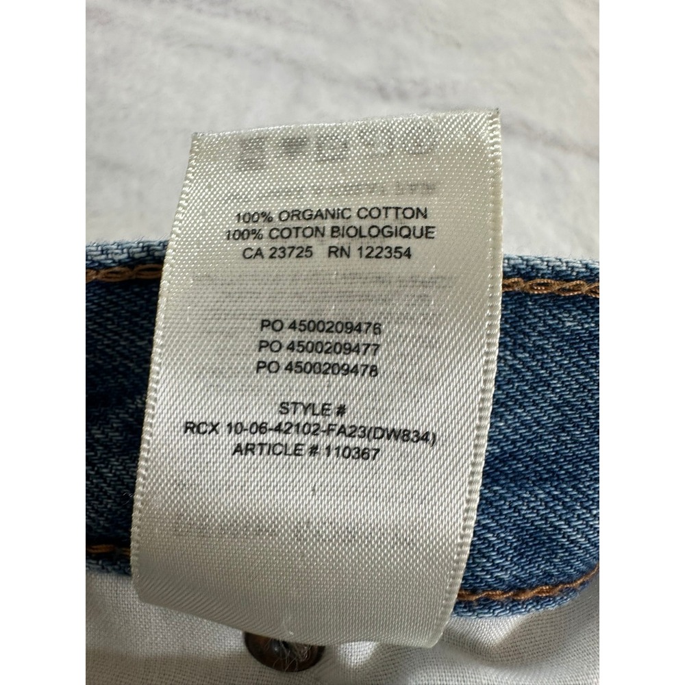 Denim Forum Carpenter Jeans Womens 25 Blue Lo-Rise Loose Double Knee Utility - Picture 8 of 8